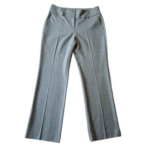 Ann Taylor Wool Blend Gray Mid Rise Dress Pants Trousers 4 Pockets Career